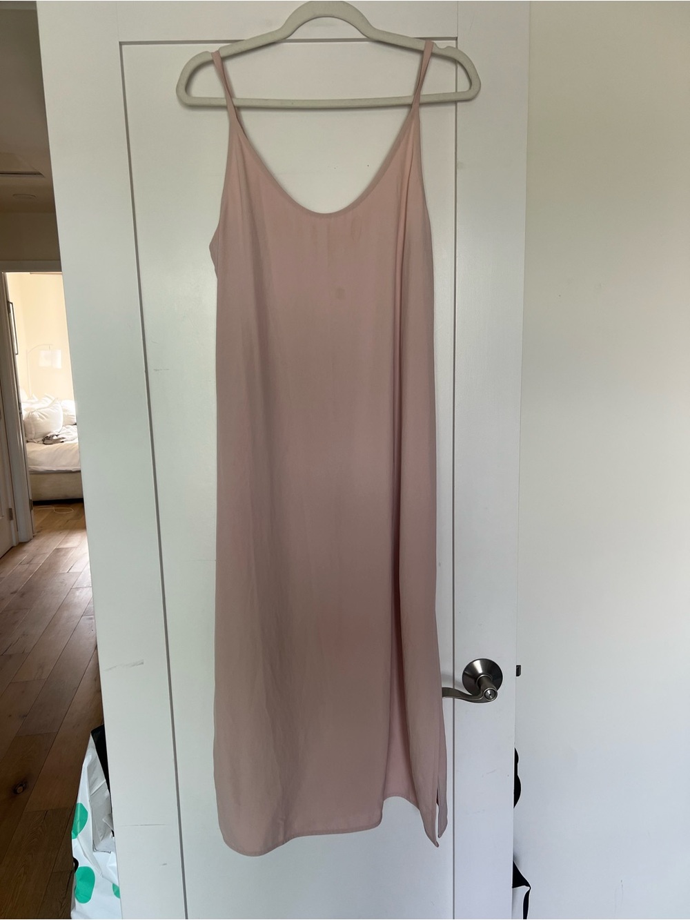 Everlane Blush Pink Midi Slip Dress